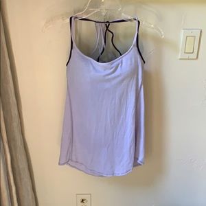 Lululemon open back tank with built in bra
